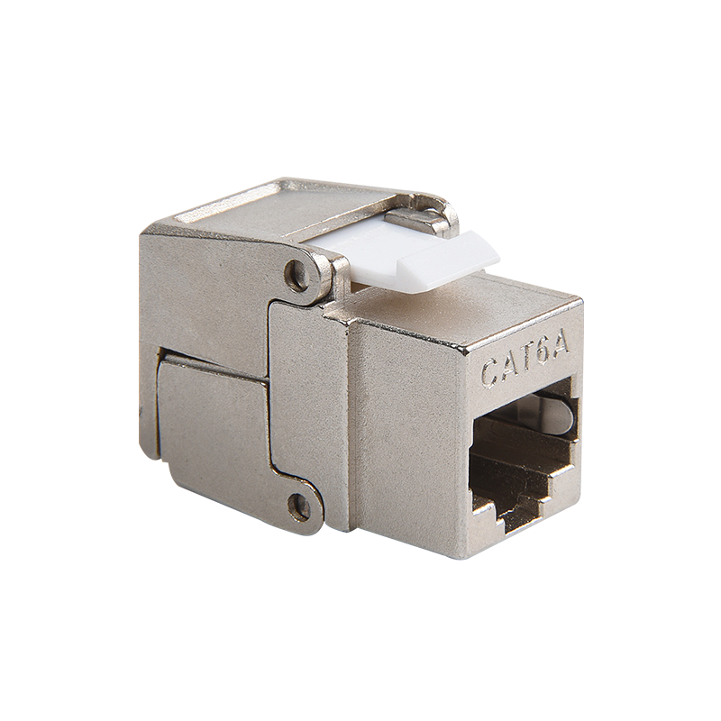 SMT-1049T8C6A-FTP 180 graders skjermet Cat6a Toolless Keystone Jack