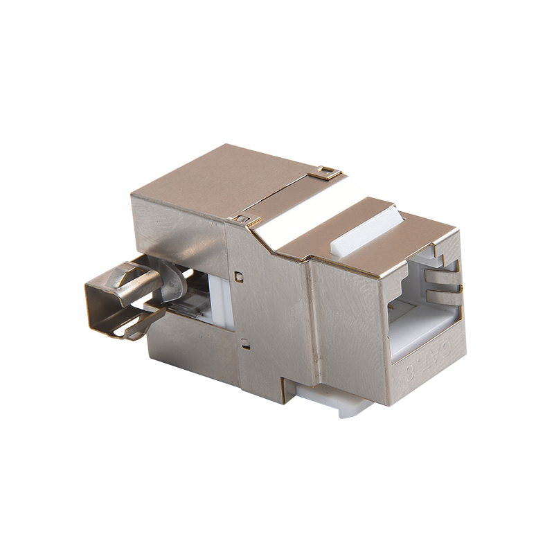 SMT-1016D8C6-FTP 180 graders skjermet Cat6a Keystone Jack 110 & Krone IDC