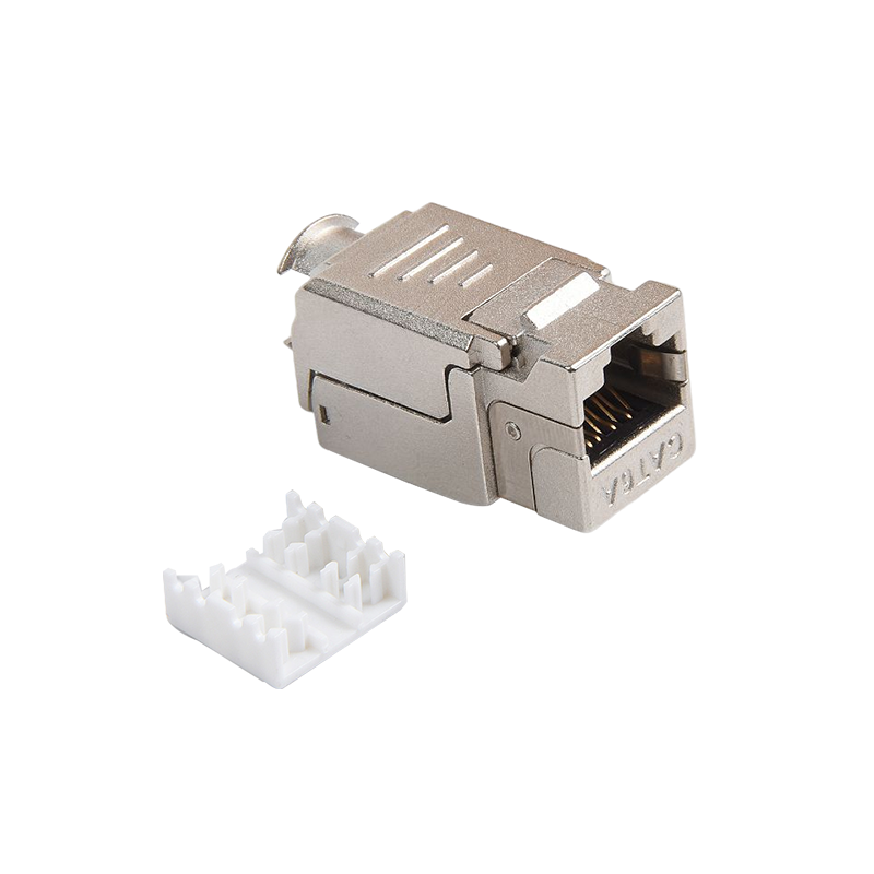 SMT-1048T8C6A-FTP 90 graders skjermet Cat6a Toolless Keystone Jack